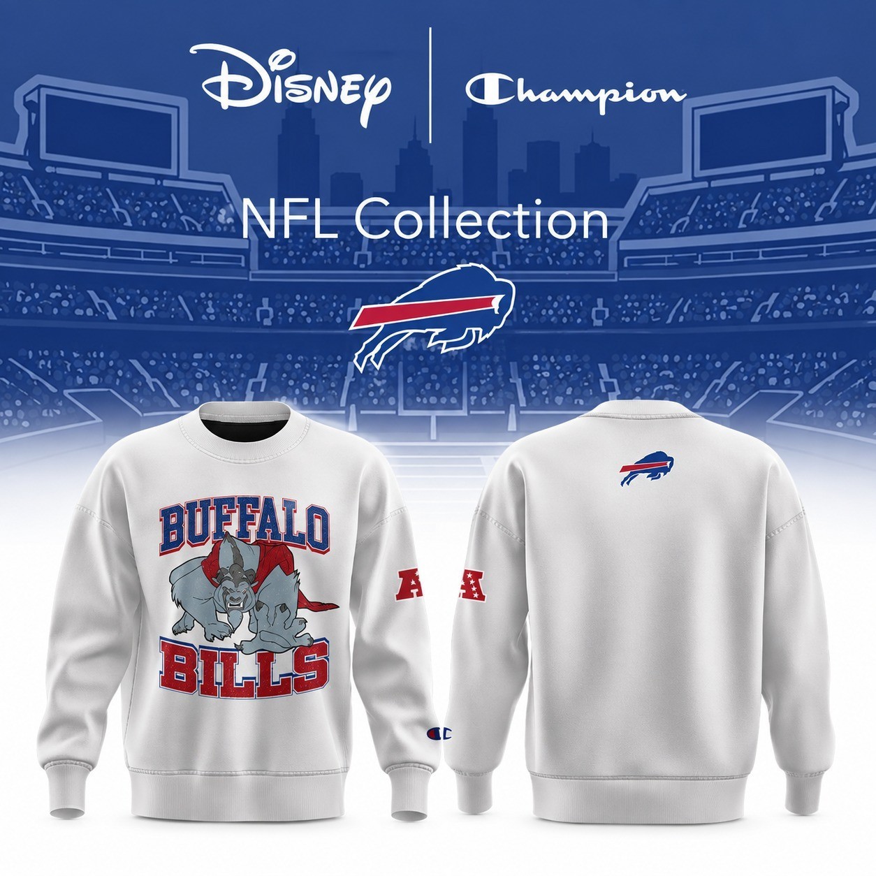 Musemora - Unisex Buffalo Bills Sweatshirt - Football