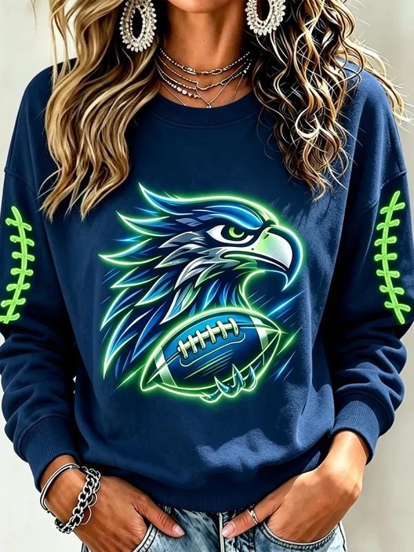 Musemora - Unisex Seattle Seahawks Sweatshirt - Game Day Football