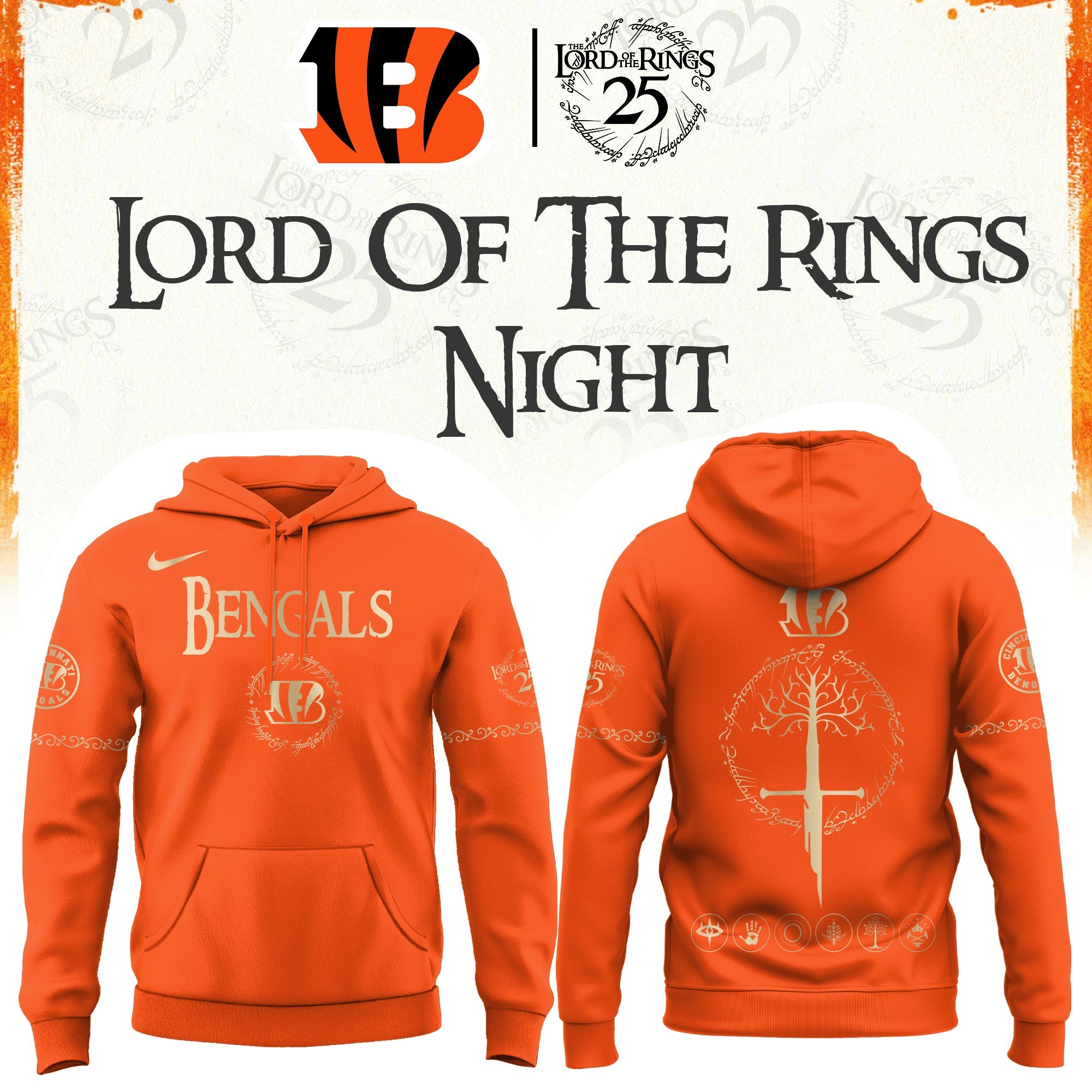 Musemora - Unisex Cincinnati Bengals Hoodie
