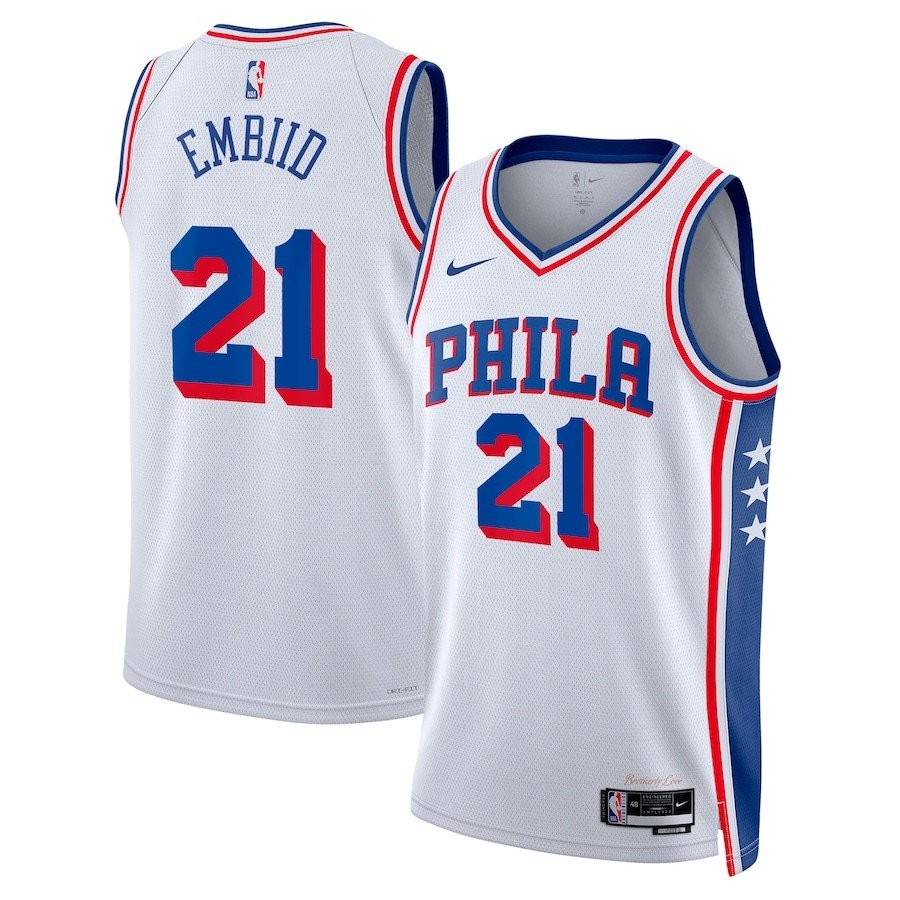 Joel Embiid 21 Philadelphia 76ers 2023/24 Swingman Jersey Association Edition White