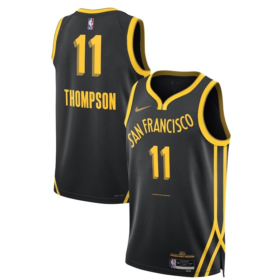 Klay Thompson 11 Golden State Warriors 2023/24 Swingman Jersey City Edition Unisex Black