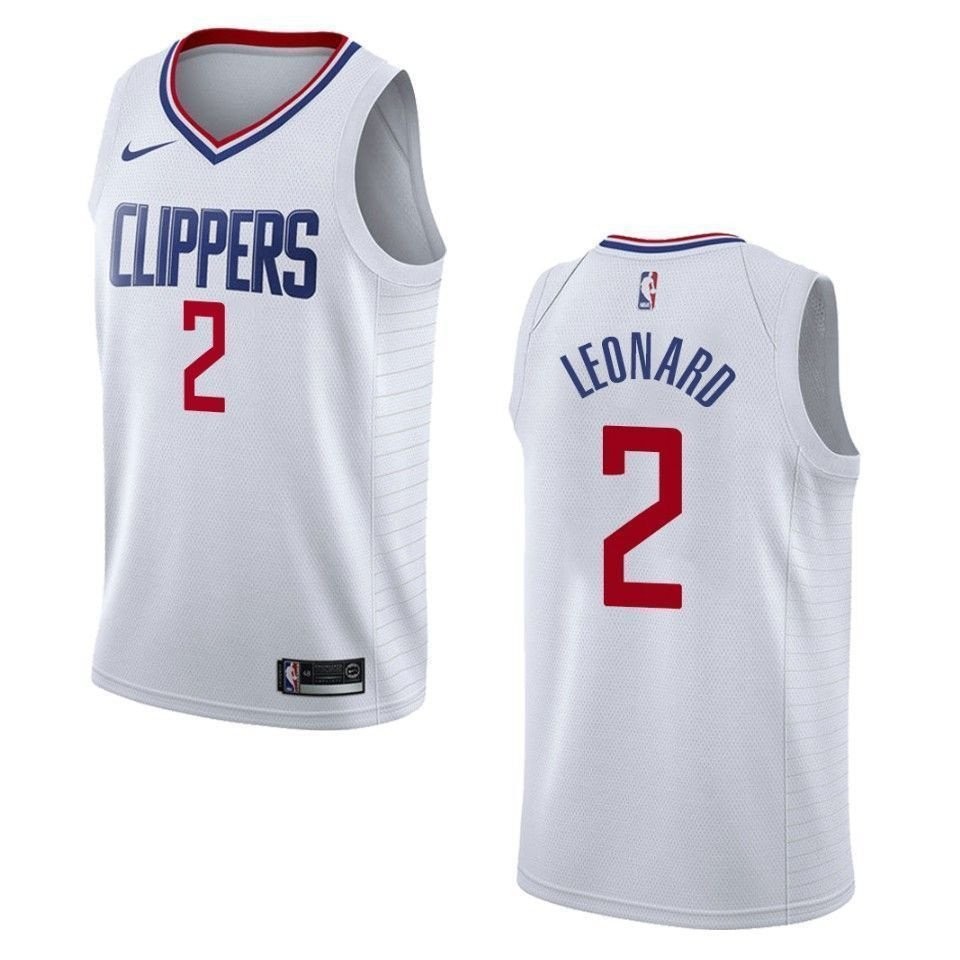 Men's Los Angeles Clippers 2 Kawhi Leonard Association Swingman Jersey - White