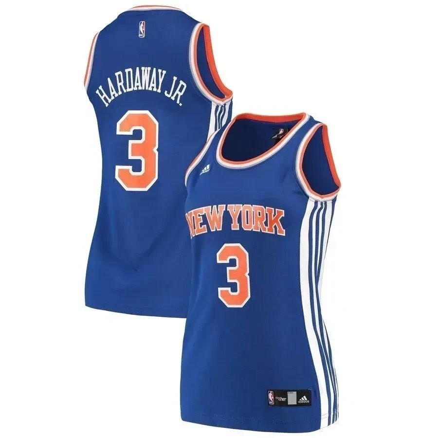 Tim Hardaway New York Knicks Women's Blue Jersey - 100% Polyester S-3XL