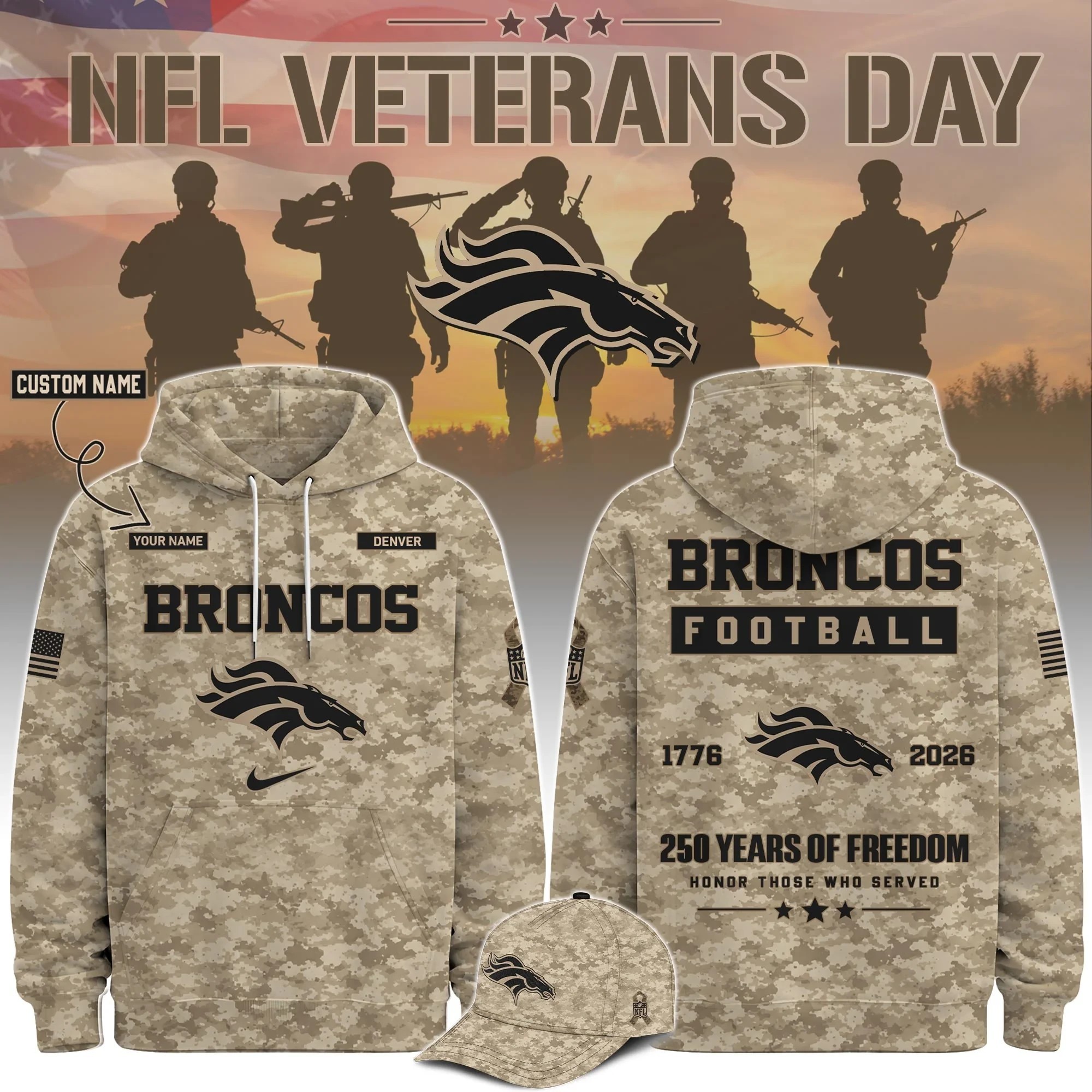 Musemora - Unisex Denver Broncos Hoodie