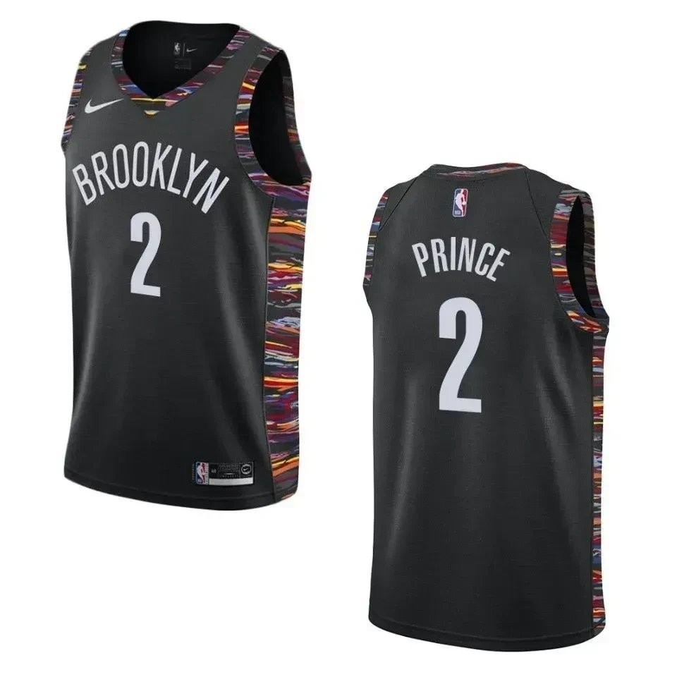 Men's Brooklyn Nets Taurean Prince City Swingman Jersey Black S-3XL