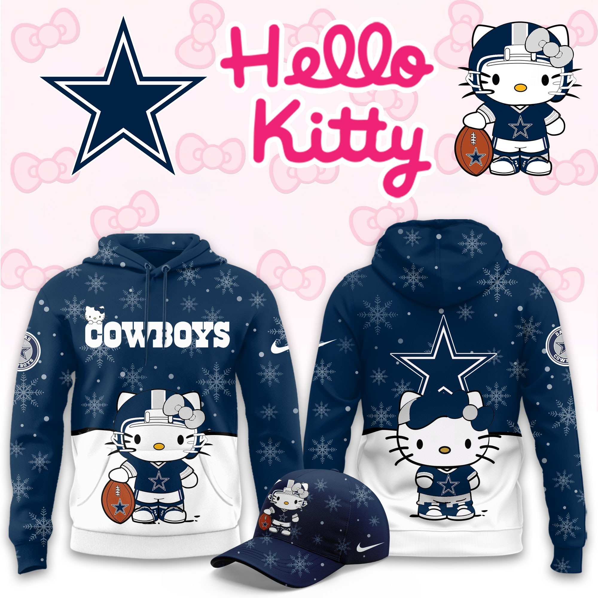Musemora - Unisex Dallas Cowboys Hoodie - Game Day Football