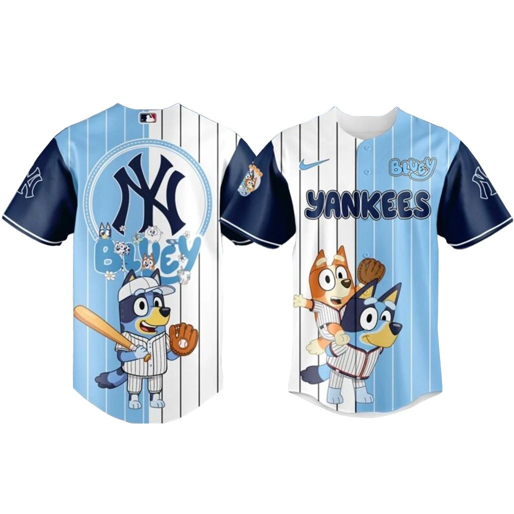 New York Yankees x Bluey Fans Baseball Jersey