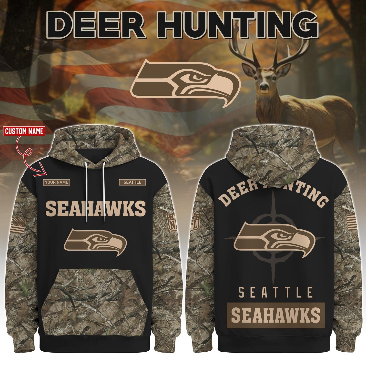 Musemora - Unisex Seattle Seahawks Sweatshirt - Game Day