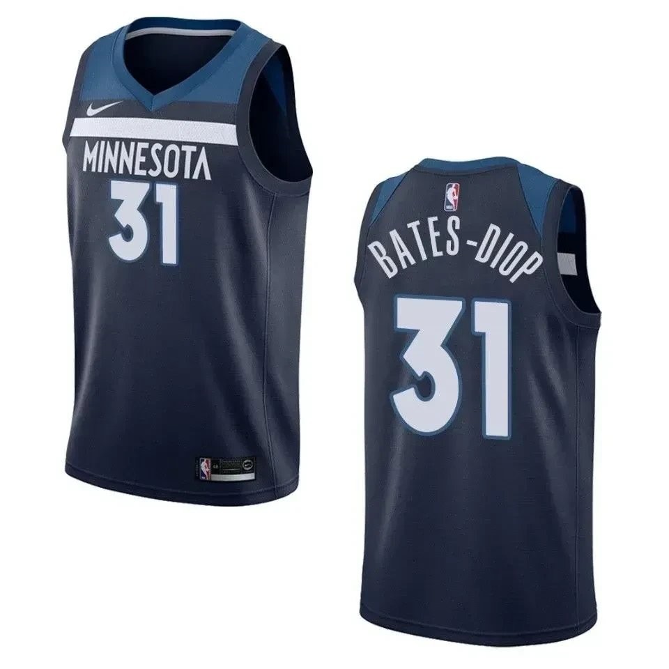 Men's Minnesota Timberwolves Keita Bates-Diop #31 Icon Swingman Jersey Navy