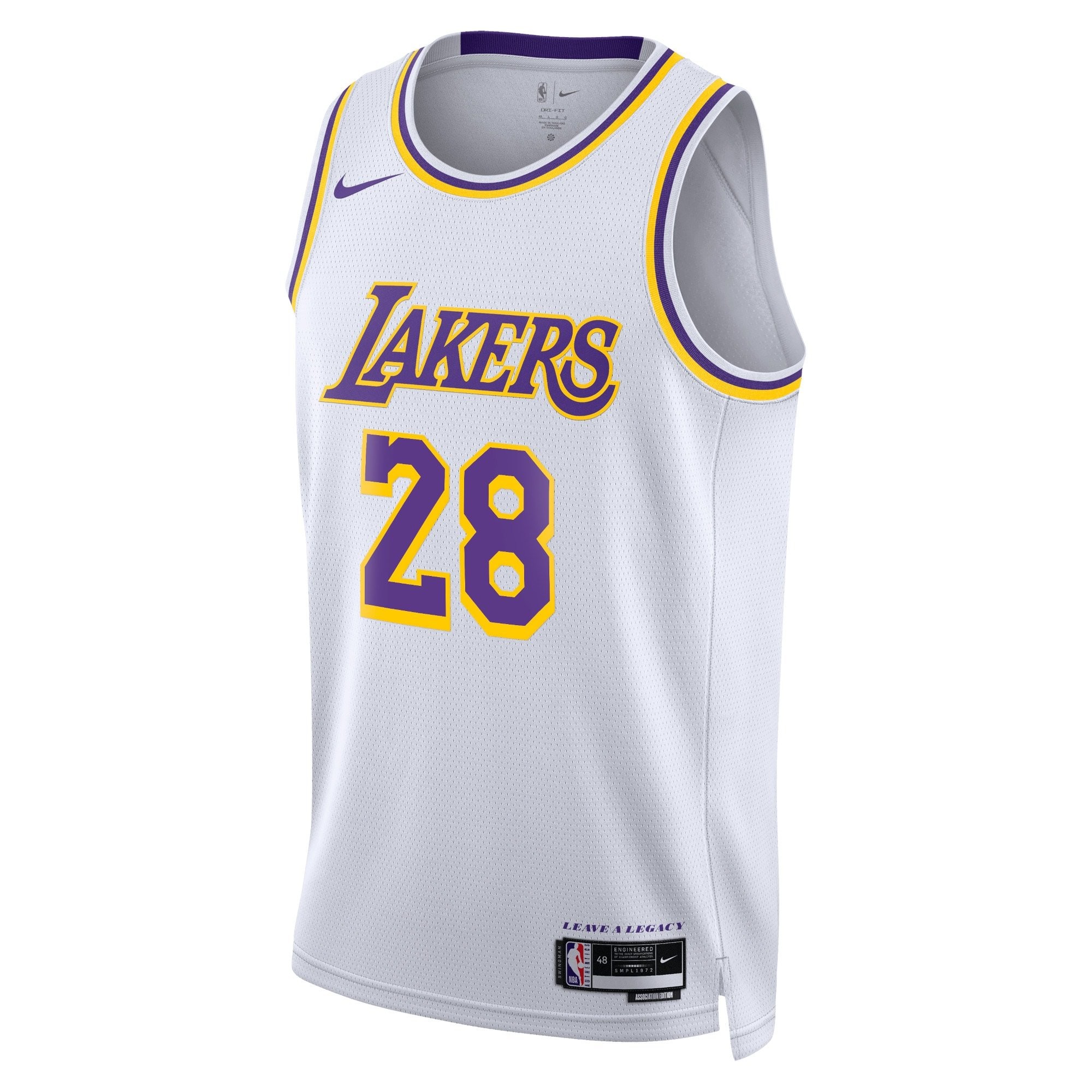 Los Angeles Lakers Rui Hachimura Association Edition Swingman Jersey White Unisex