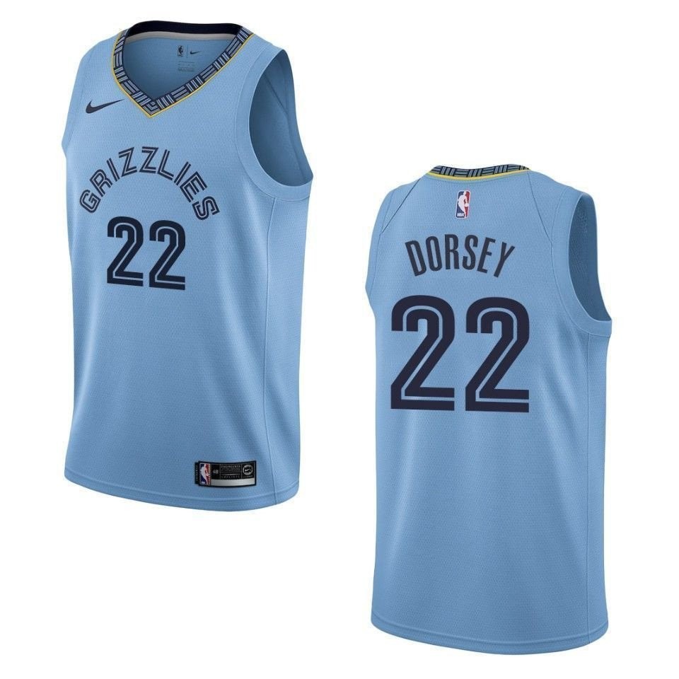 Men's Memphis Grizzlies Tyler Dorsey #22 Statement Swingman Jersey Blue