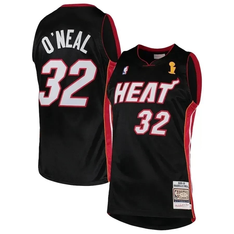 Shaquille O'Neal Miami Heat Mitchell & Ness 2005-06 Hardwood Classics Jersey Black