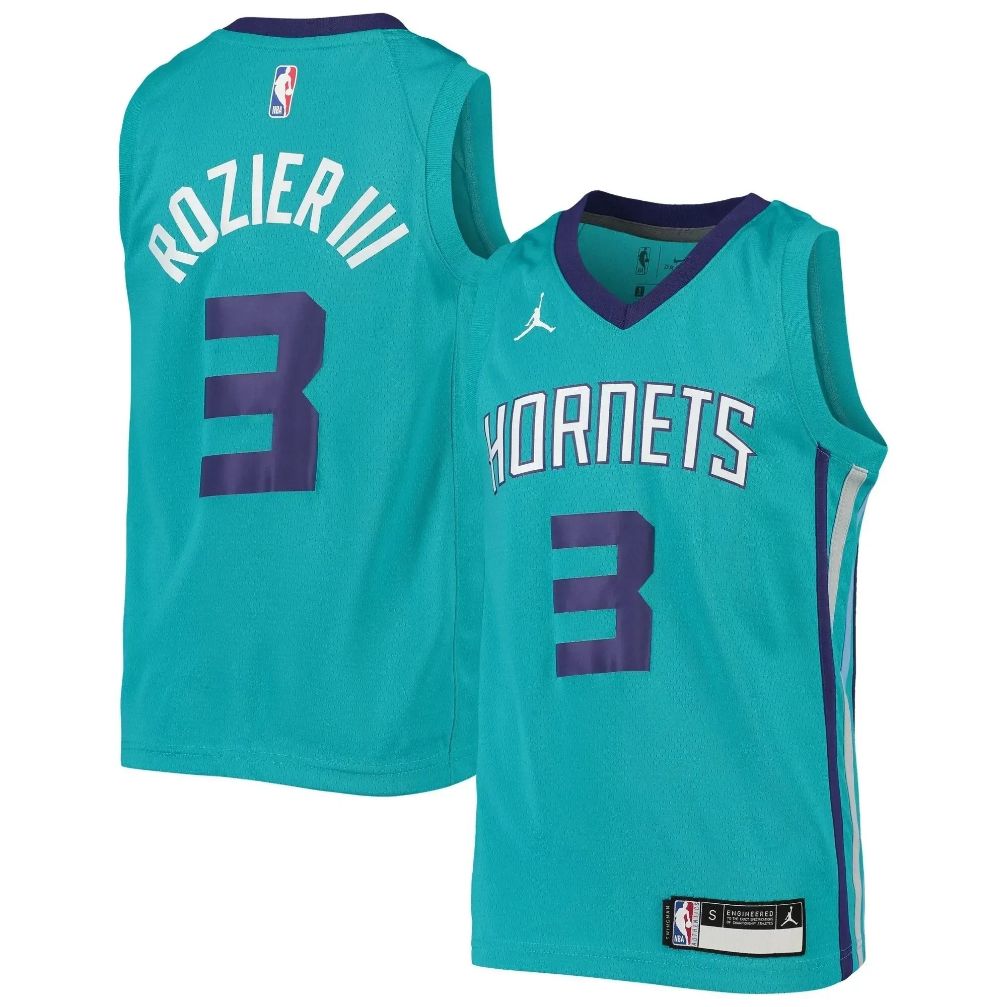 Terry Rozier Charlotte Hornets Youth Team Swingman Jersey Teal Multicolor