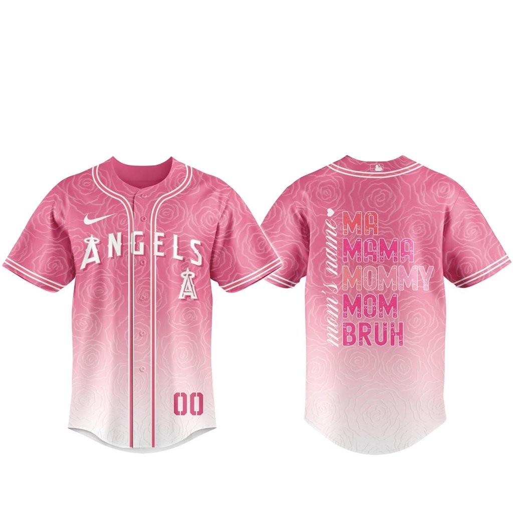 Custom Name and Number Los Angeles Angels x Mother’s Day 2026 Baseball Jersey