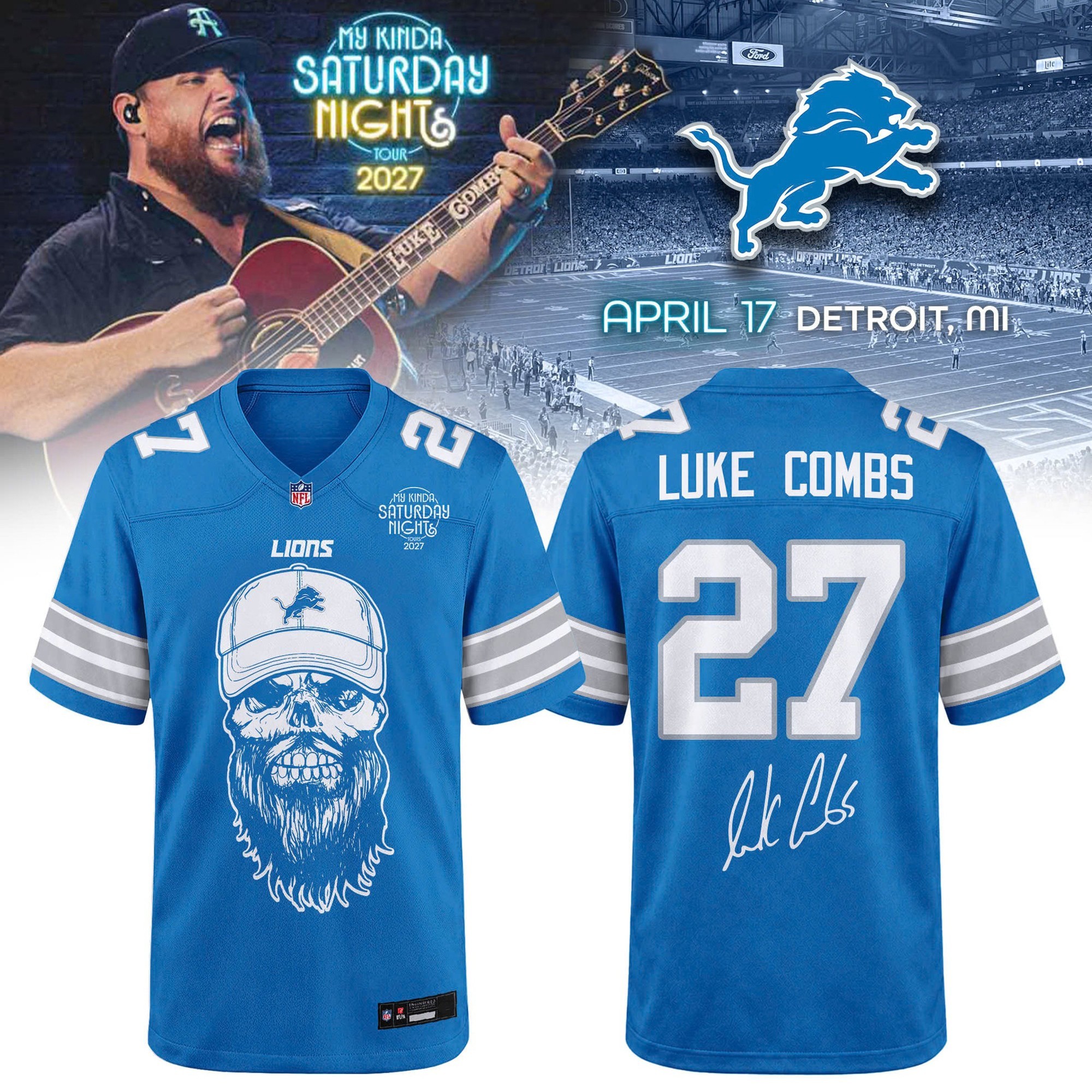 Musemora - Unisex Detroit Lions Jersey