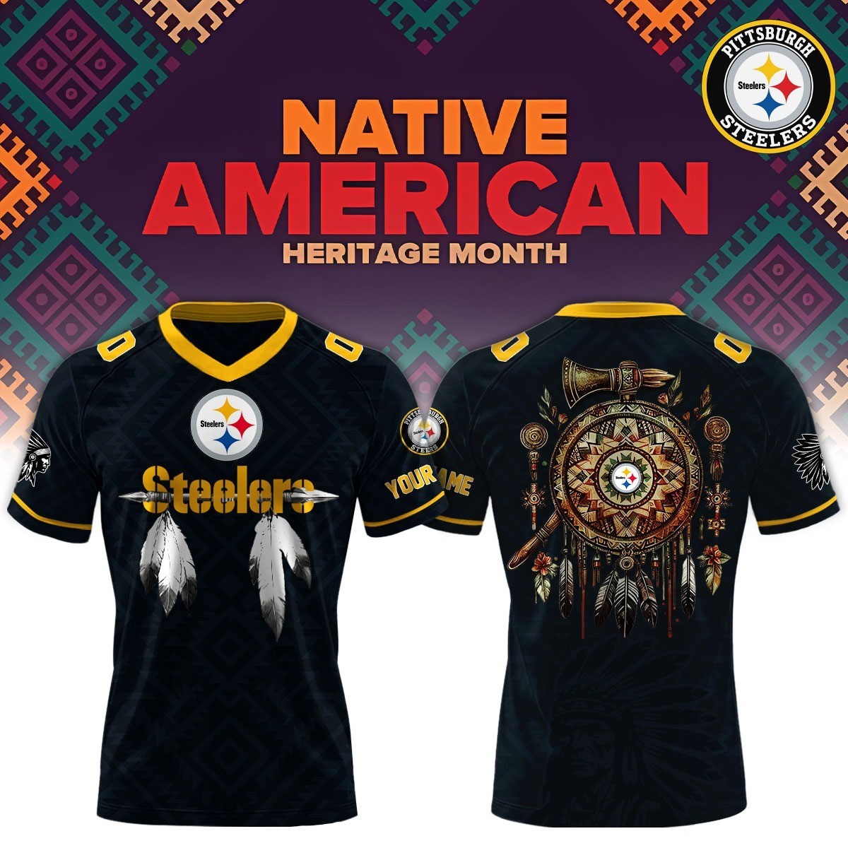 Musemora - Unisex Pittsburgh Steelers Jersey - Football
