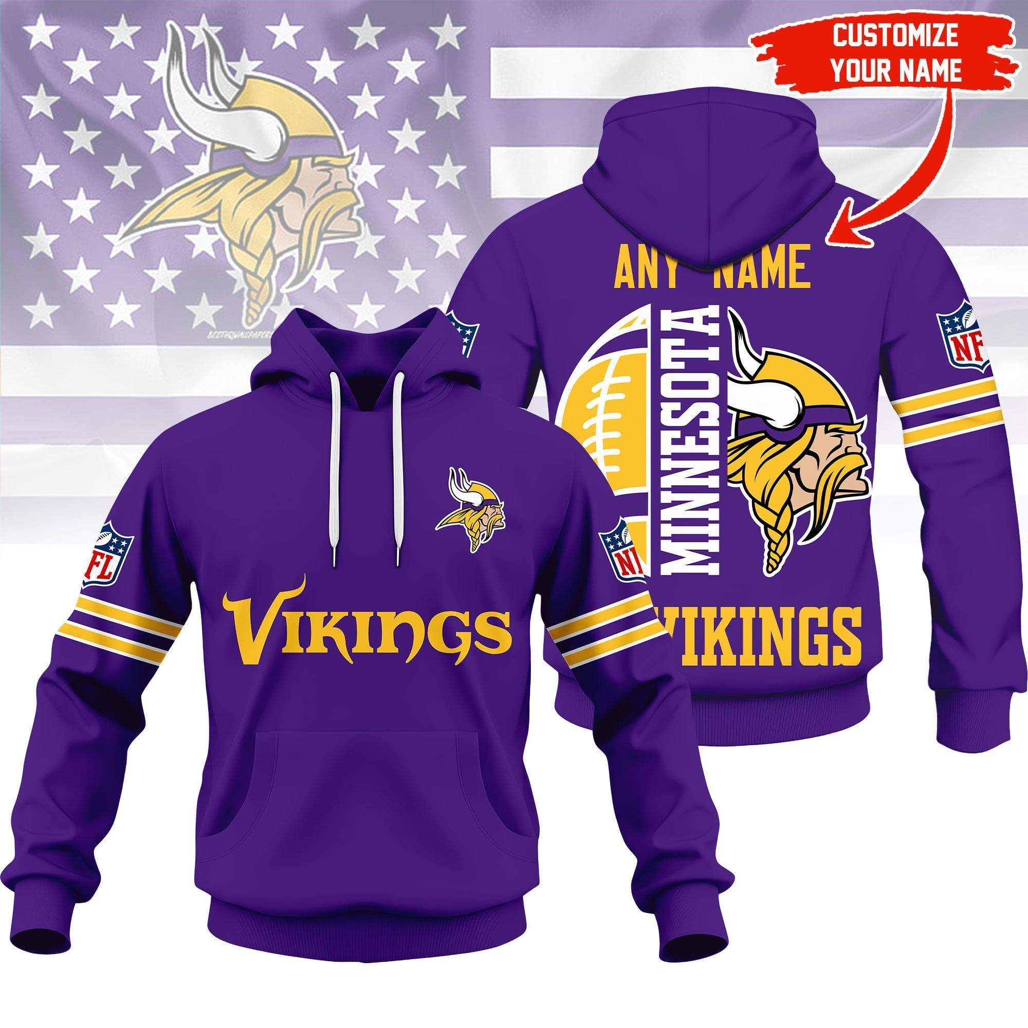 Musemora - Unisex Minnesota Vikings Hoodie - Football