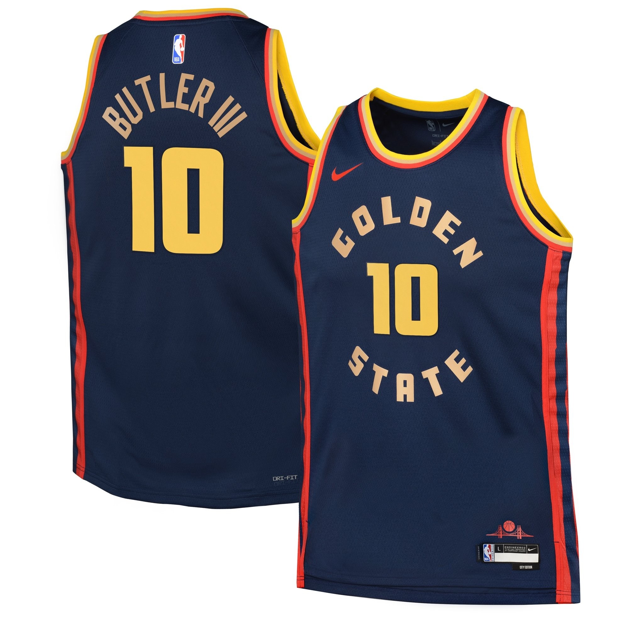 Golden State Warriors City Edition Swingman Jersey 2024 Navy Jimmy Butler III Youth