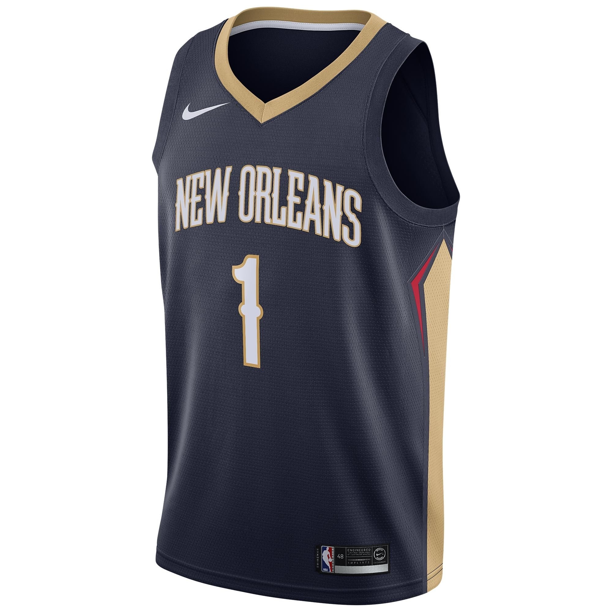 New Orleans Pelicans Icon Swingman Jersey Zion Williamson Youth S M L XL 2XL 3XL Multicolor