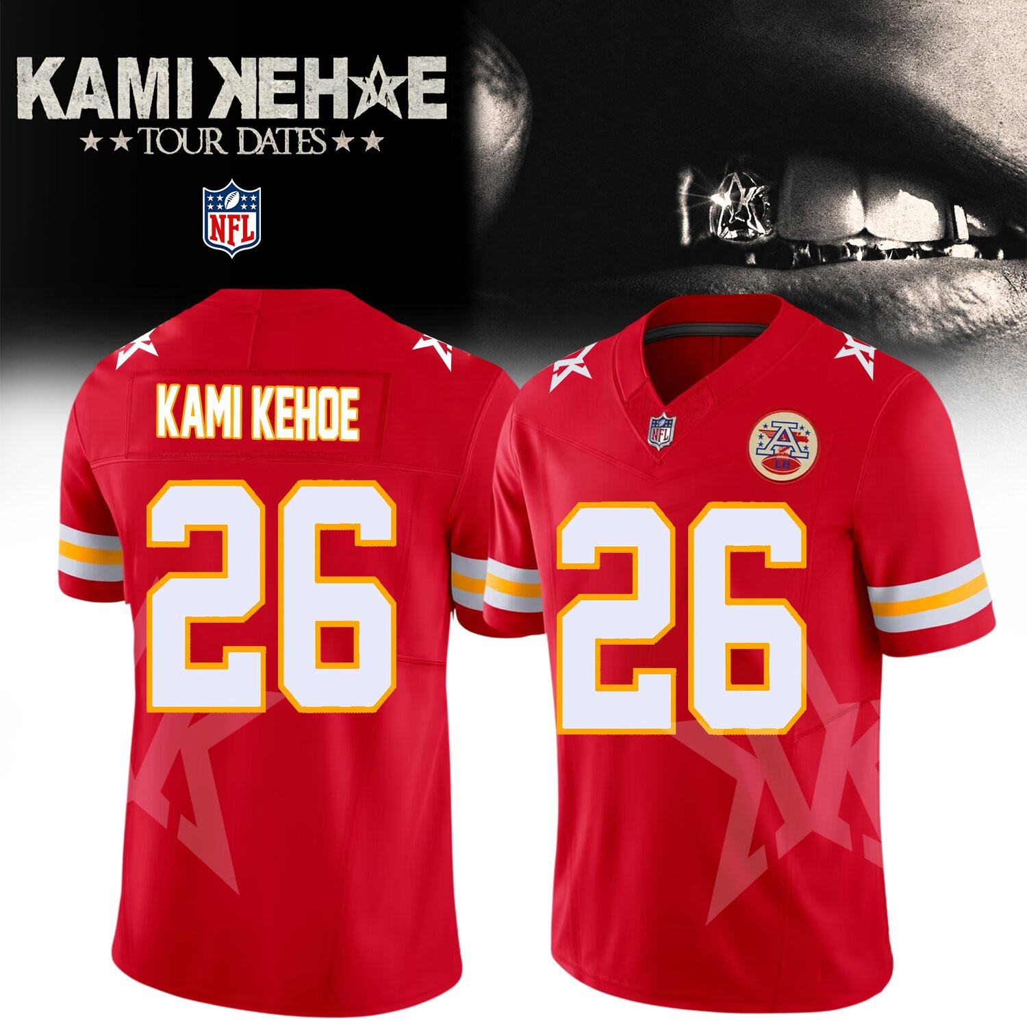 Musemora - Unisex Kansas City Chiefs Jersey - Game Day Football