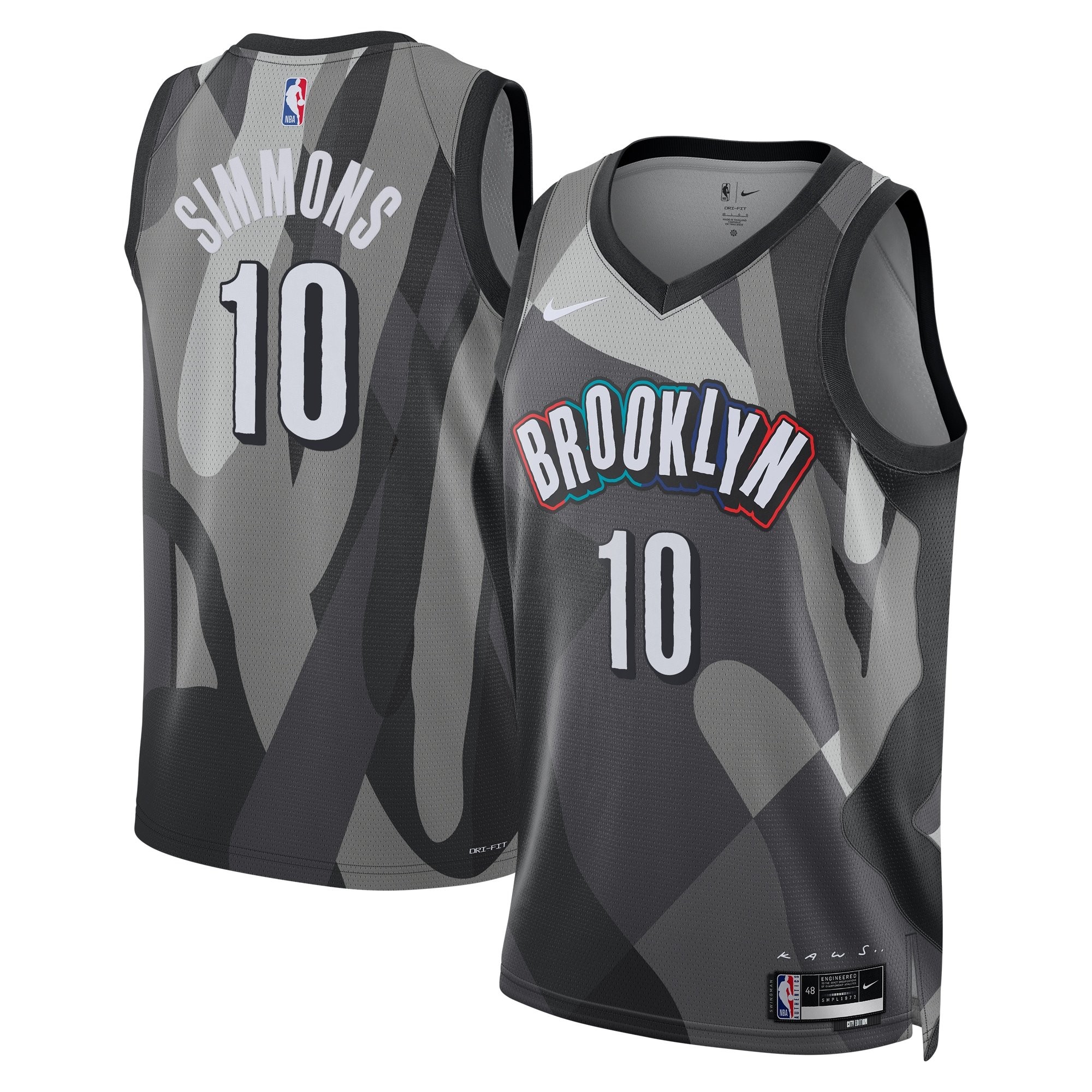 Brooklyn Nets 2024 City Edition Swingman Jersey Silver Ben Simmons Unisex