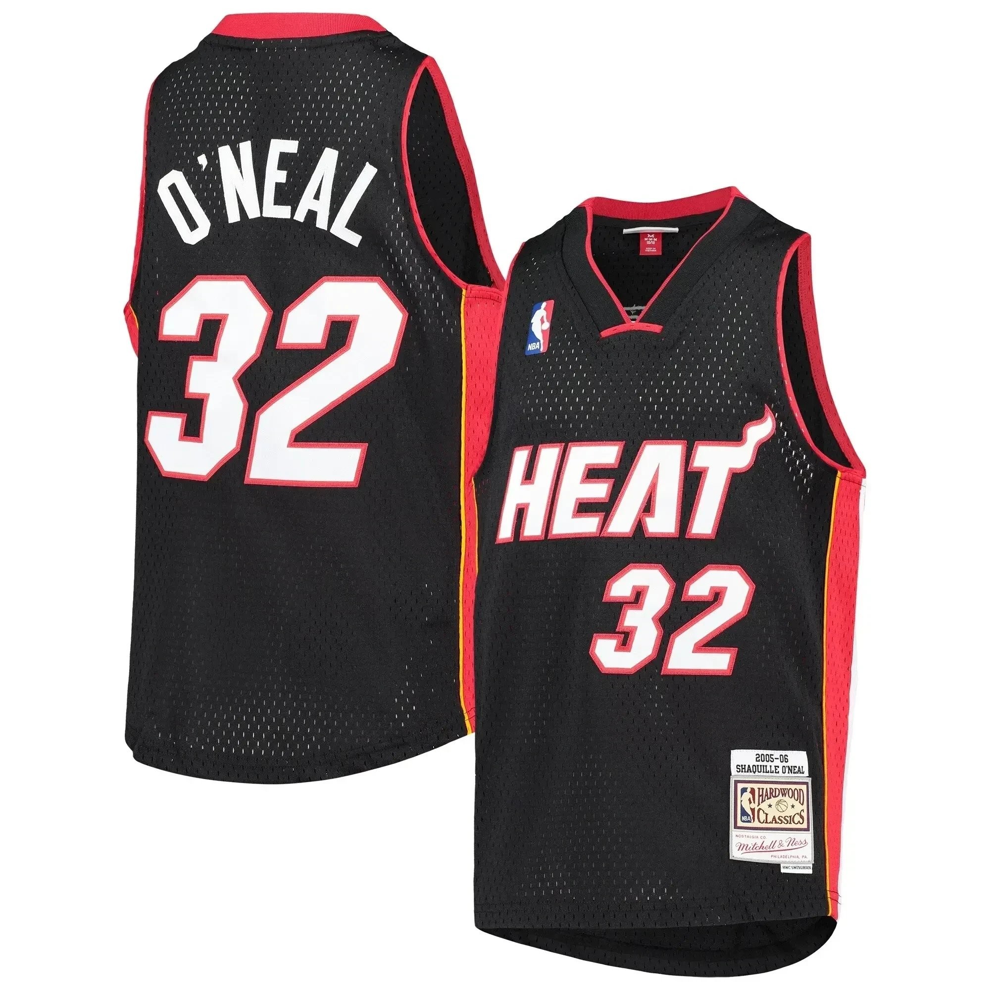 Shaquille O'neal Miami Heat Mitchell Ness Youth 2005-06 Hardwood Classics Swingman Jersey - Black