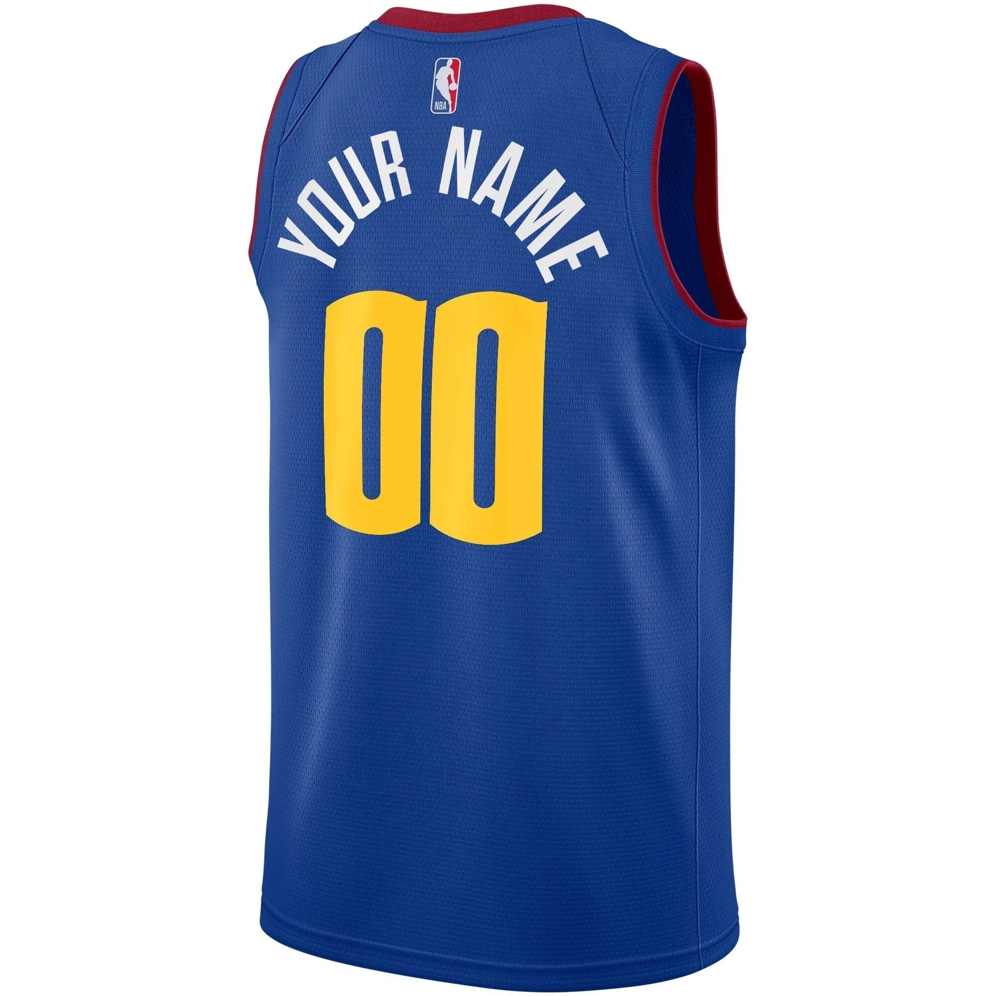 Denver Nuggets Swingman Custom Jersey Statement Edition Blue Unisex - Image 3