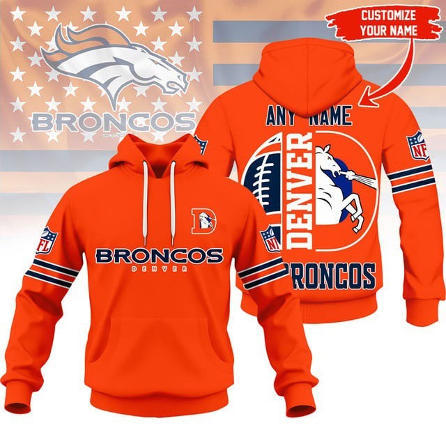 Musemora - Unisex Denver Broncos Hoodie - Game Day Football