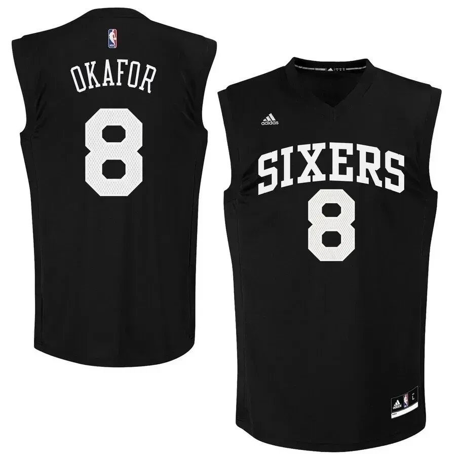 Jahlil Okafor Philadelphia 76ers Fashion Jersey Black Unisex Adult Sizes S-3XL