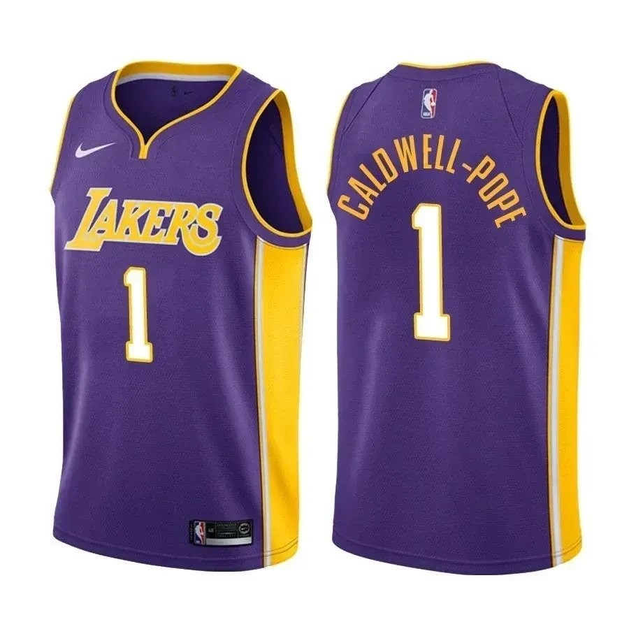 Men's Kentavious Caldwell-Pope Lakers #1 Purple State Jersey