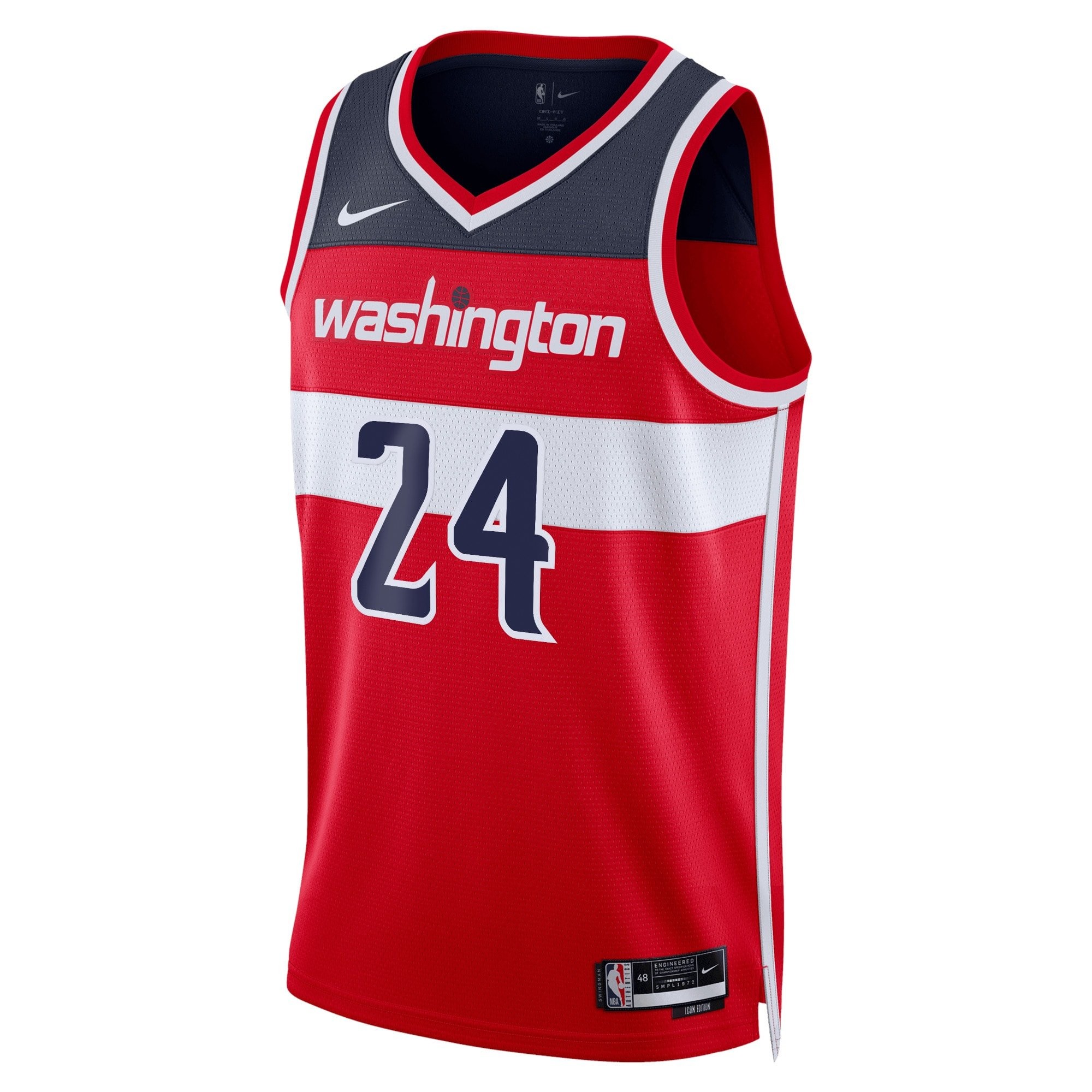 Washington Wizards Icon Edition Swingman Jersey Red Corey Kispert Unisex
