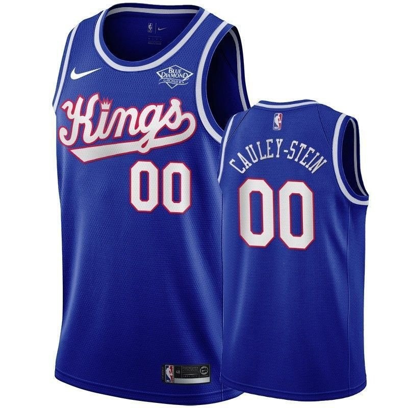 Men's Willie Cauley-Stein #00 Sacramento Kings Blue Throwback Basketball Jersey