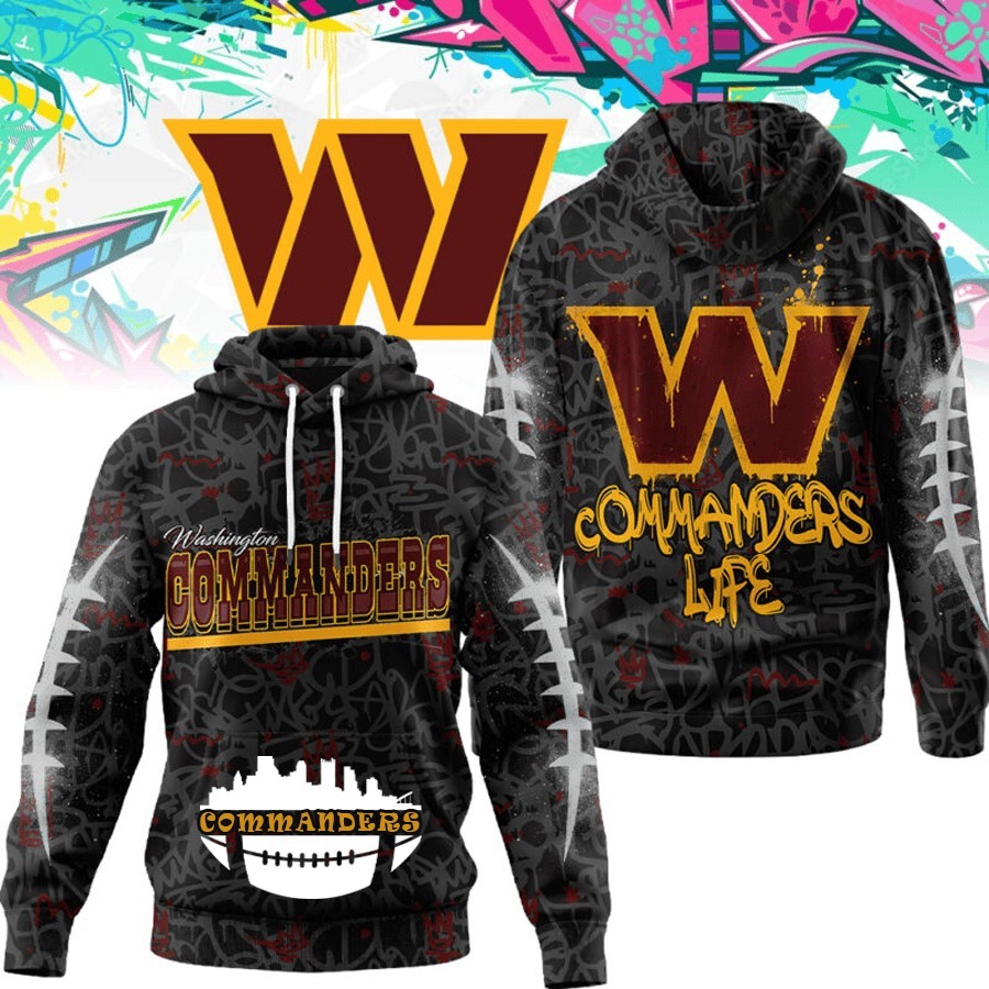 Musemora - Men's Washington Commanders Hoodie - Football