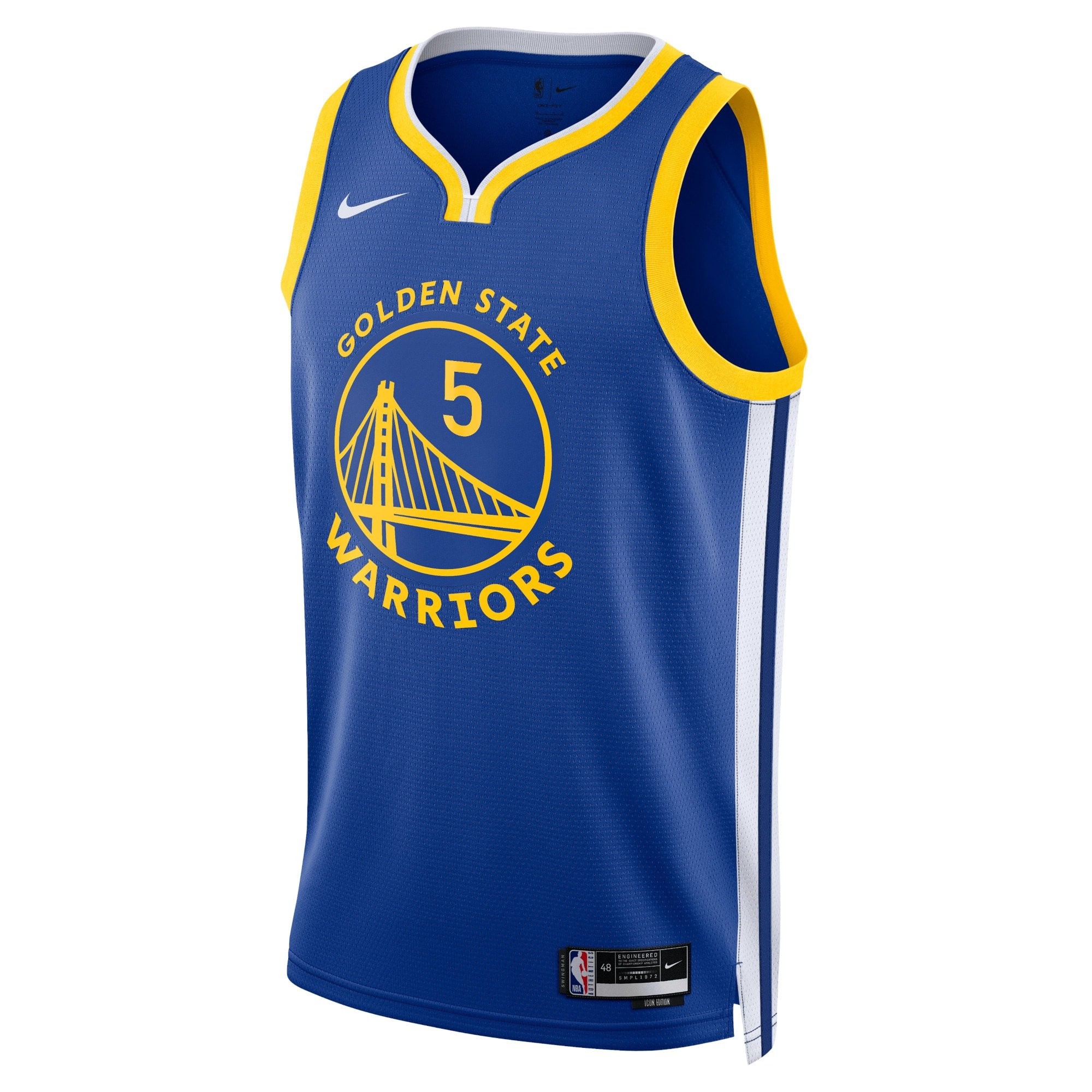 Golden State Warriors Icon Edition Swingman Jersey Royal Kevon Looney Unisex
