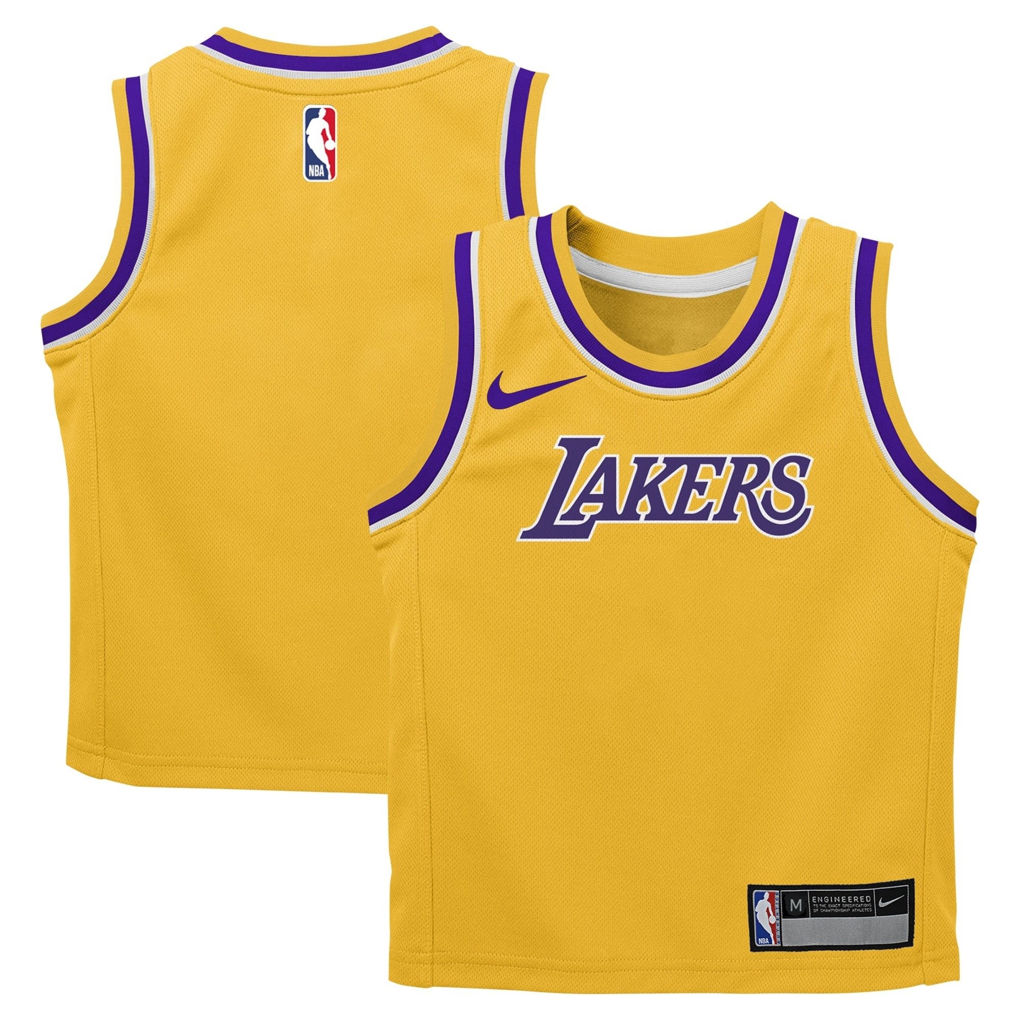 Los Angeles Lakers Icon Custom Jersey Kids Unisex Multicolor S-3XL