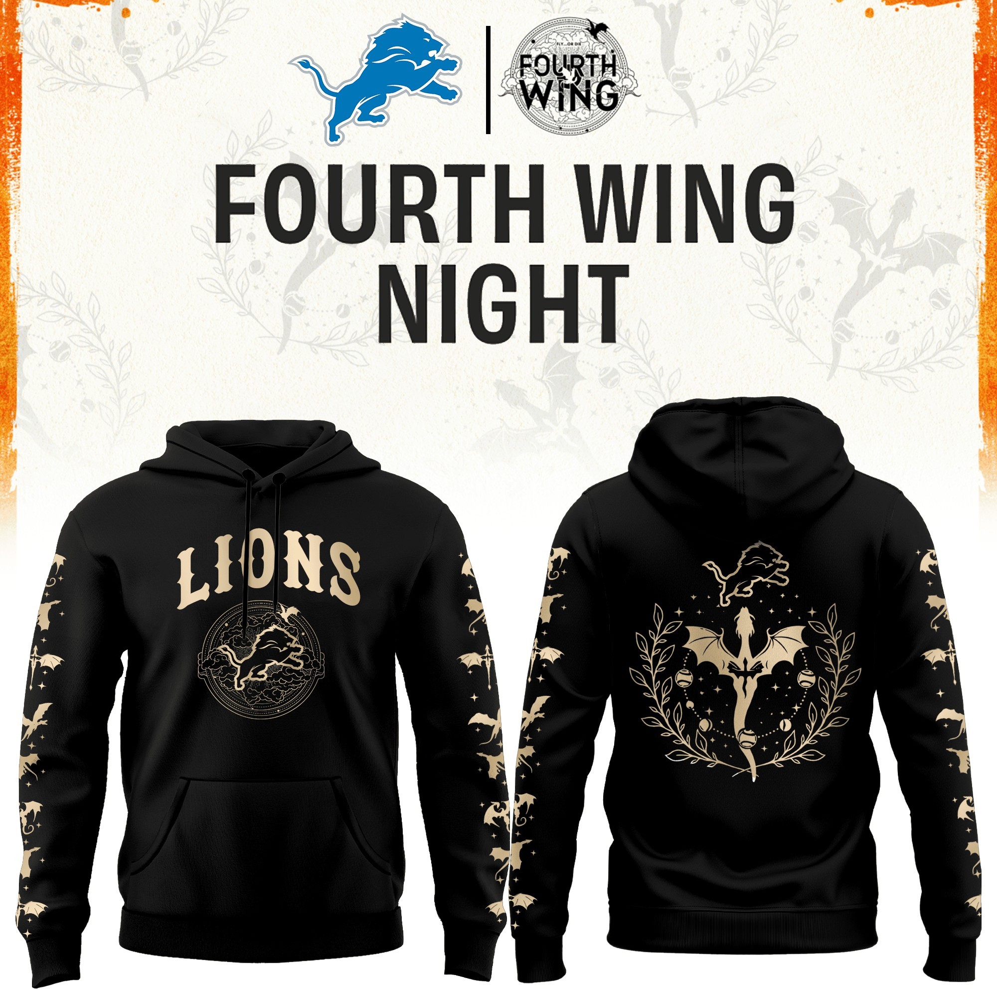 Musemora - Unisex Detroit Lions Hoodie - Football