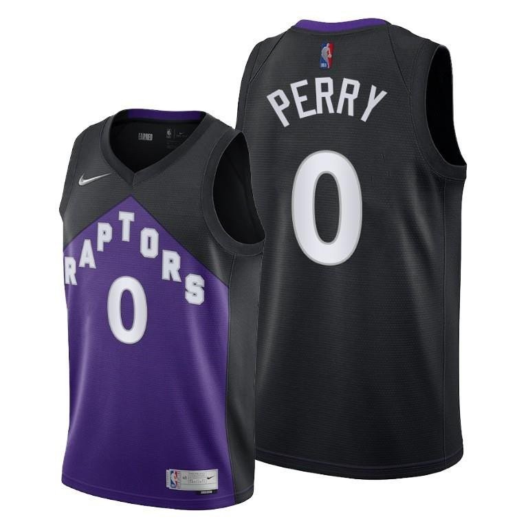 Reggie Perry Toronto Raptors White Classic Edition Jersey 0 - Men Jersey