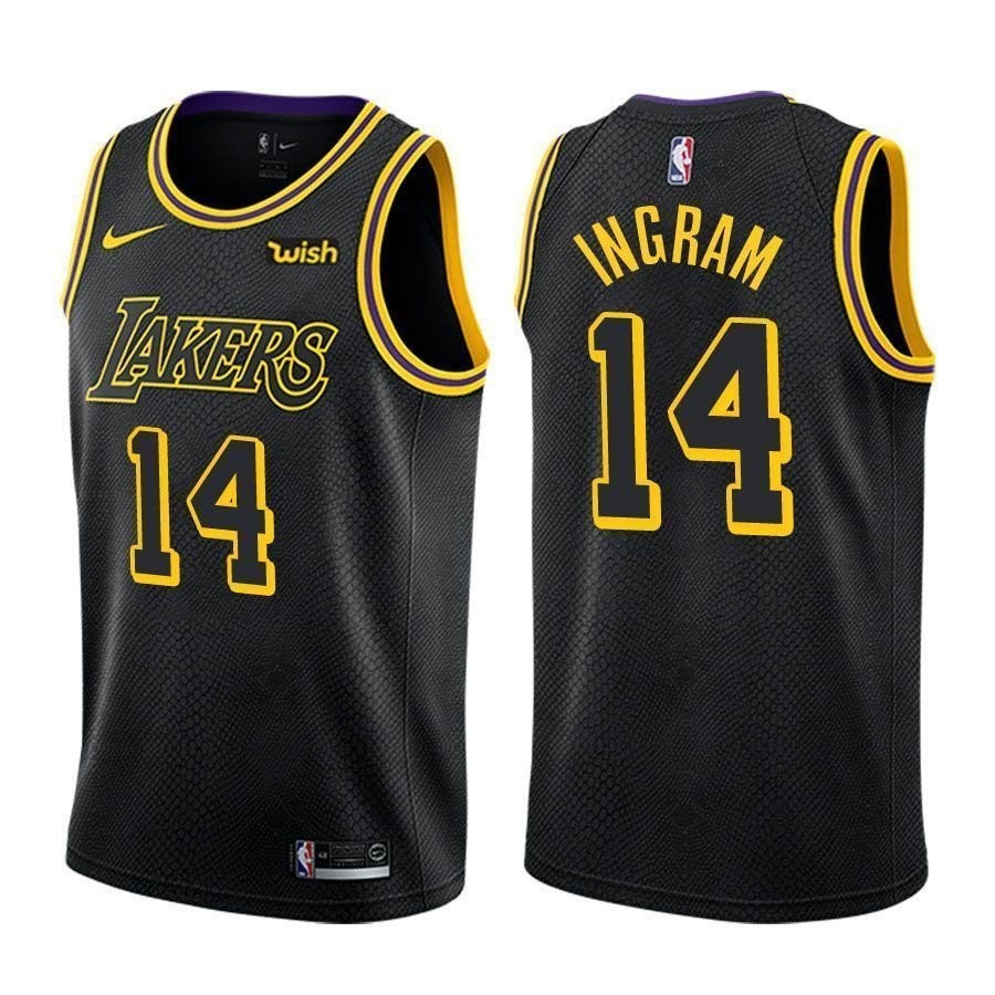 Lakers Brandon Ingram 14 City Edition Black Jersey Unisex Adult Sizes S-3XL