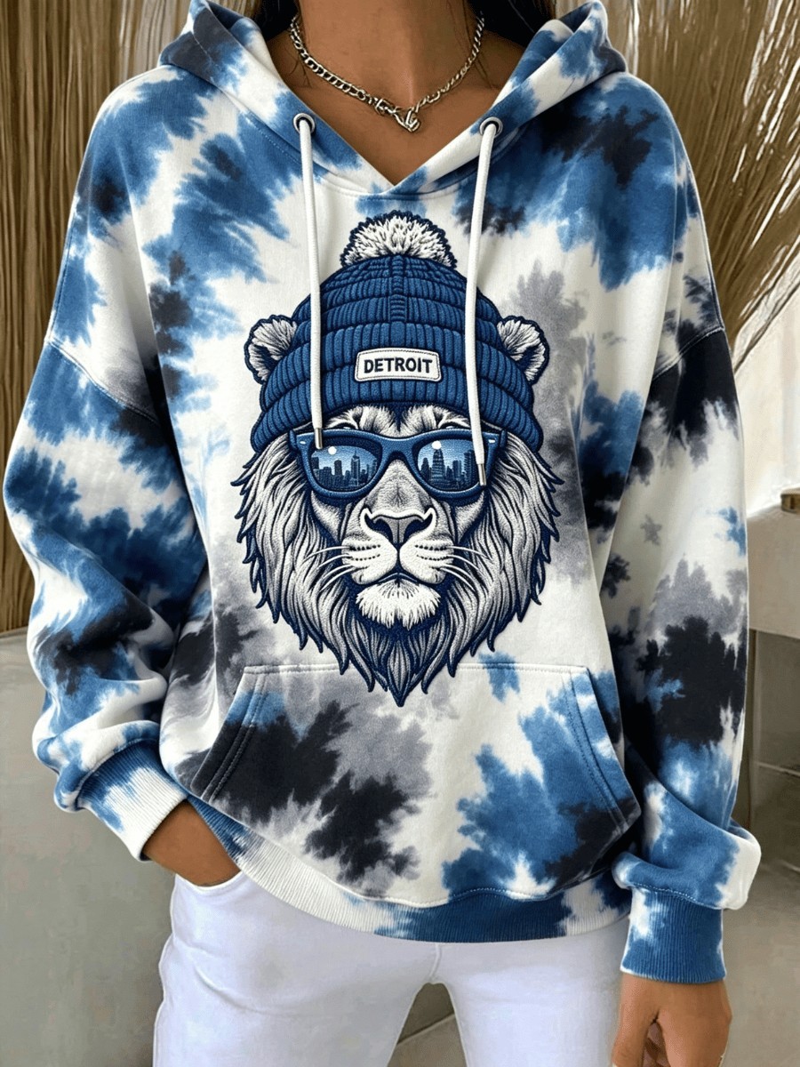 Musemora - Women's Detroit Lions Hoodie - Football