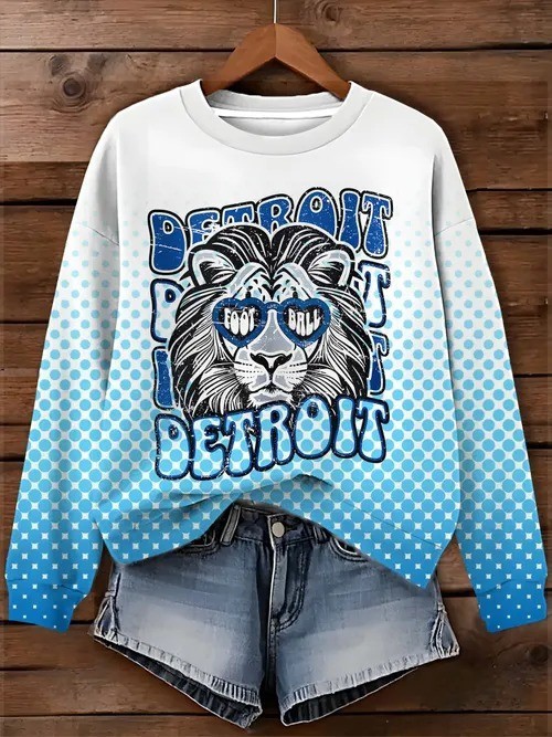 Musemora - Unisex Detroit Lions Sweatshirt - Football
