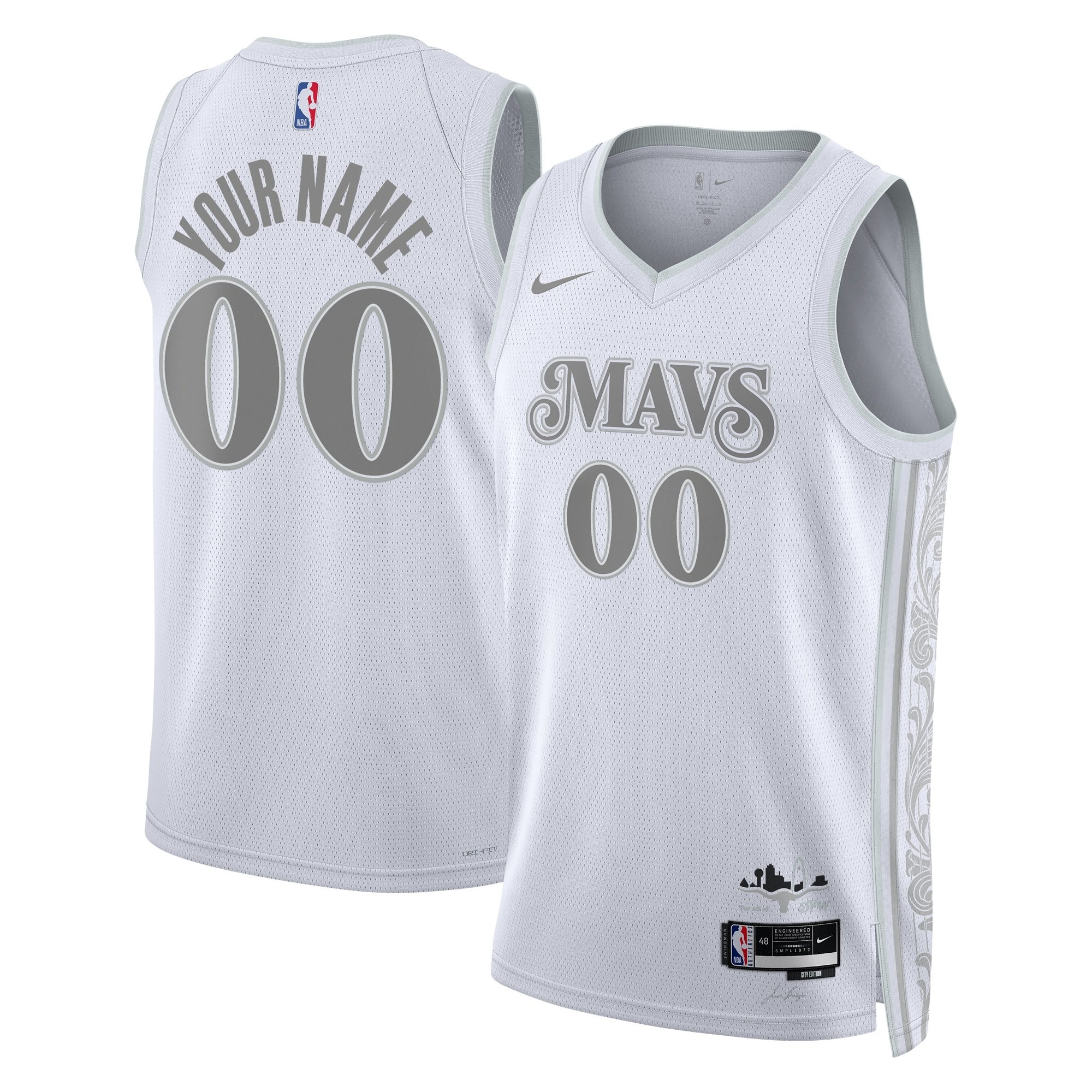 Dallas Mavericks City Edition Swingman Jersey 2024 Custom Unisex Multicolor