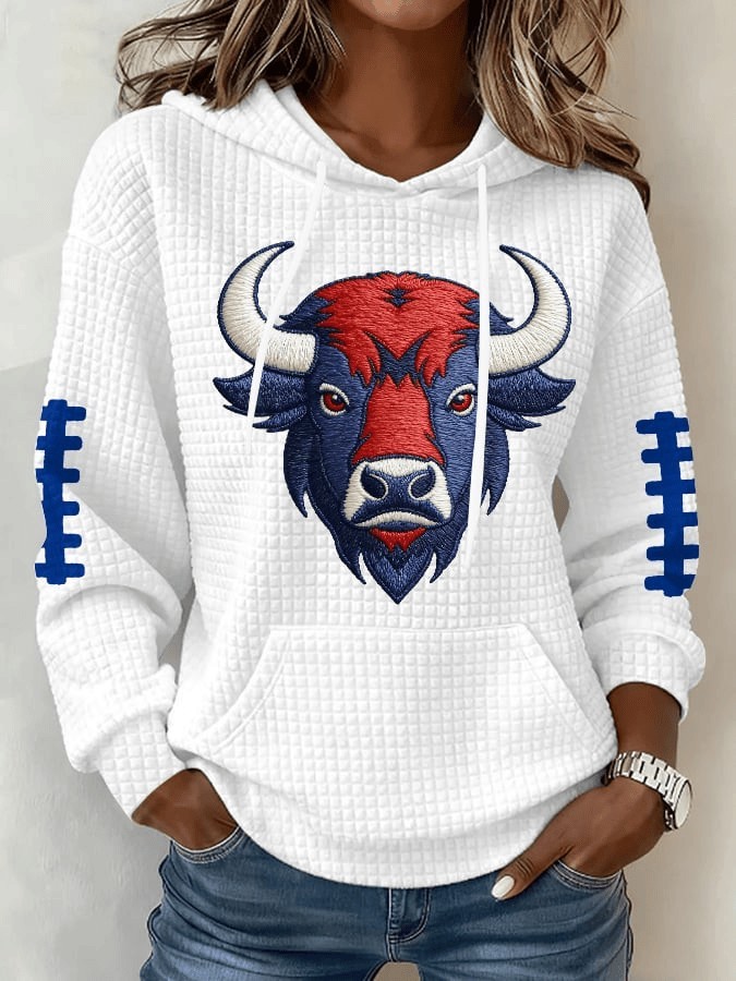 Musemora - Women's Buffalo Bills Hoodie - Football Mascot