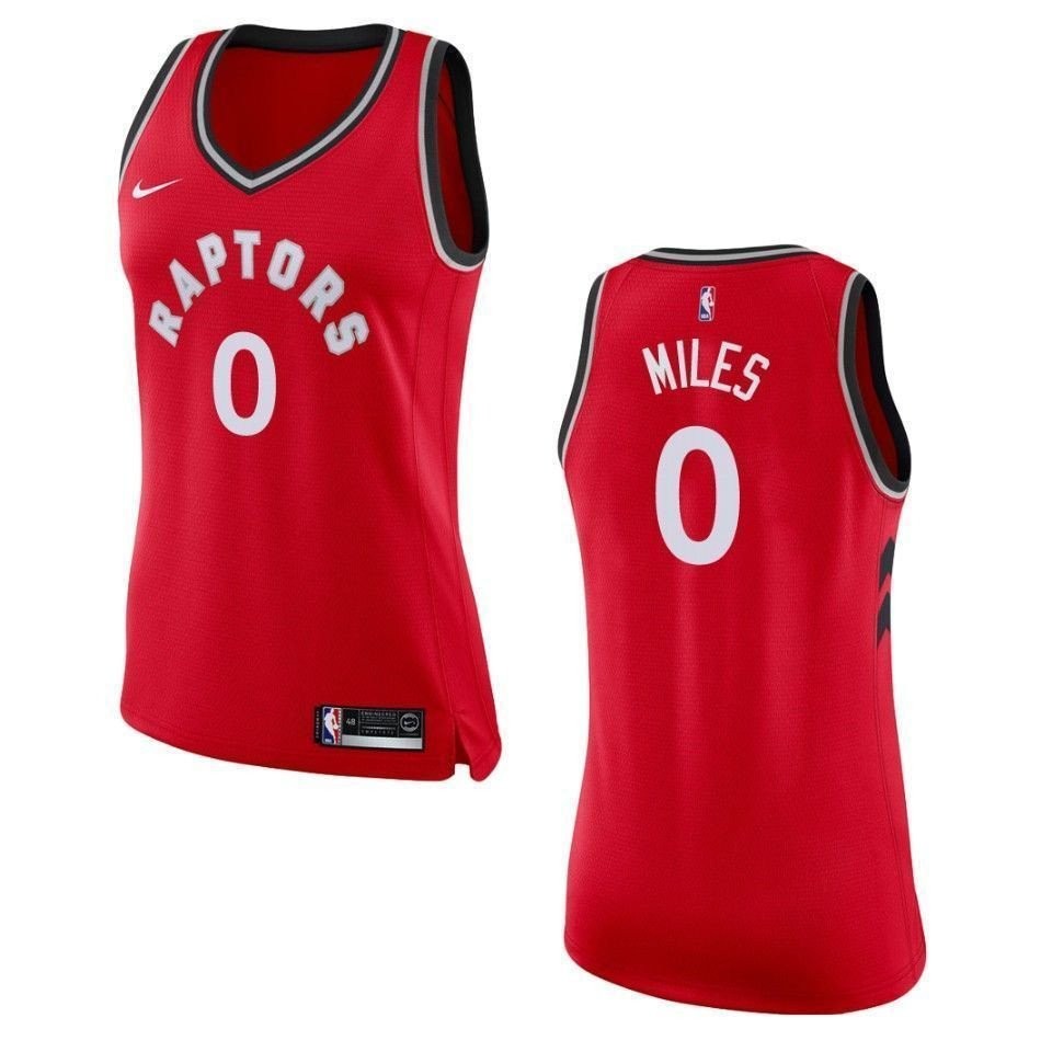 Women's Toronto Raptors 0 C.j. Miles Icon Swingman Jersey - Red