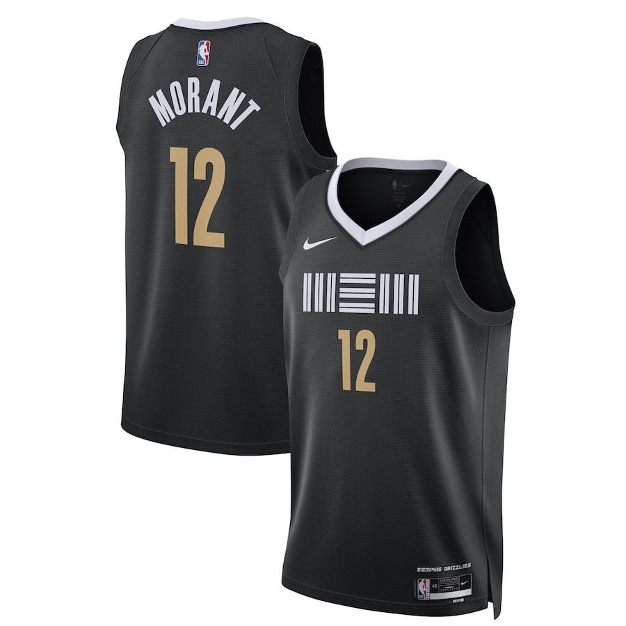 Ja Morant 12 Memphis Grizzlies 2023/24 Swingman Jersey City Edition Unisex Black