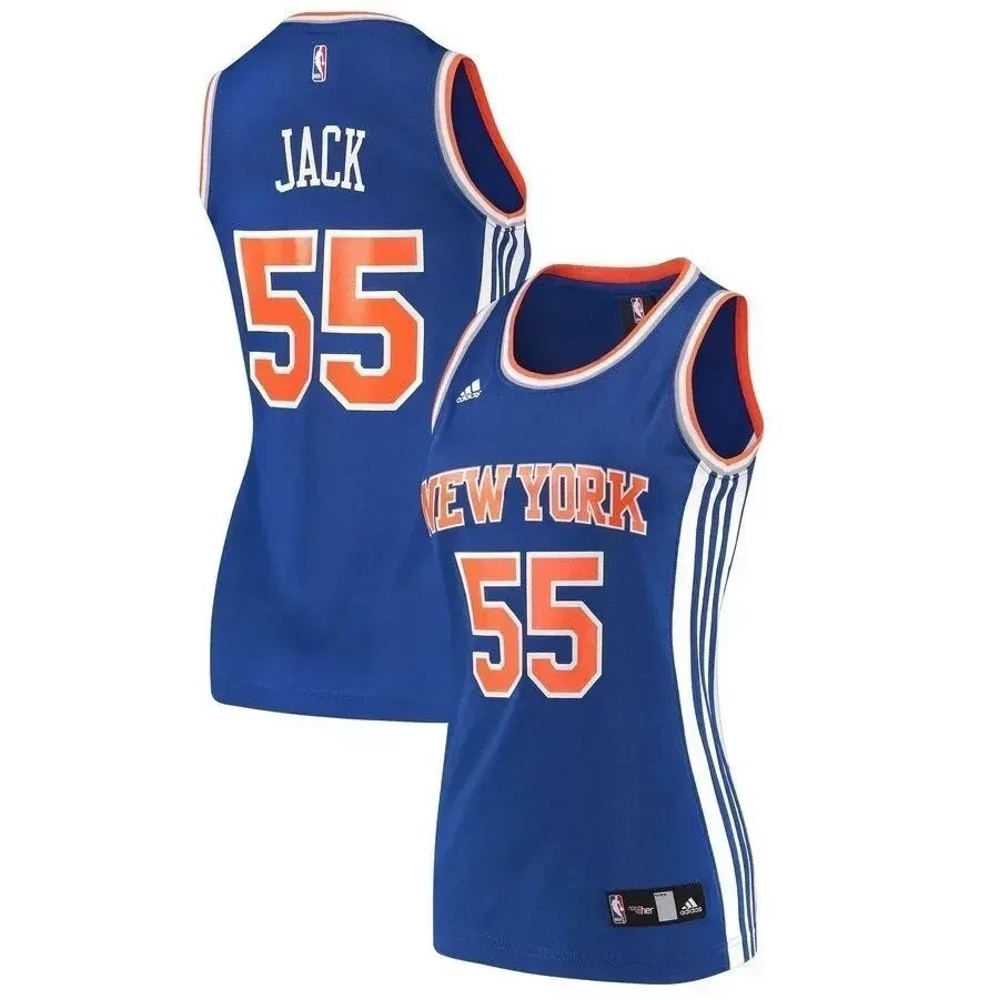 Jarrett Jack New York Knicks Women's Jersey Blue - 100% Polyester Breathable Fan Jersey
