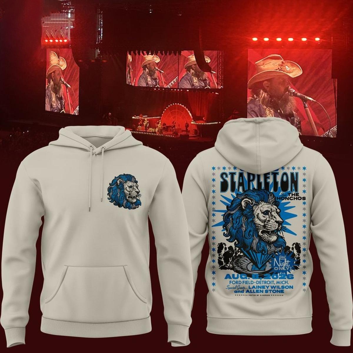Musemora - Unisex Detroit Lions Hoodie