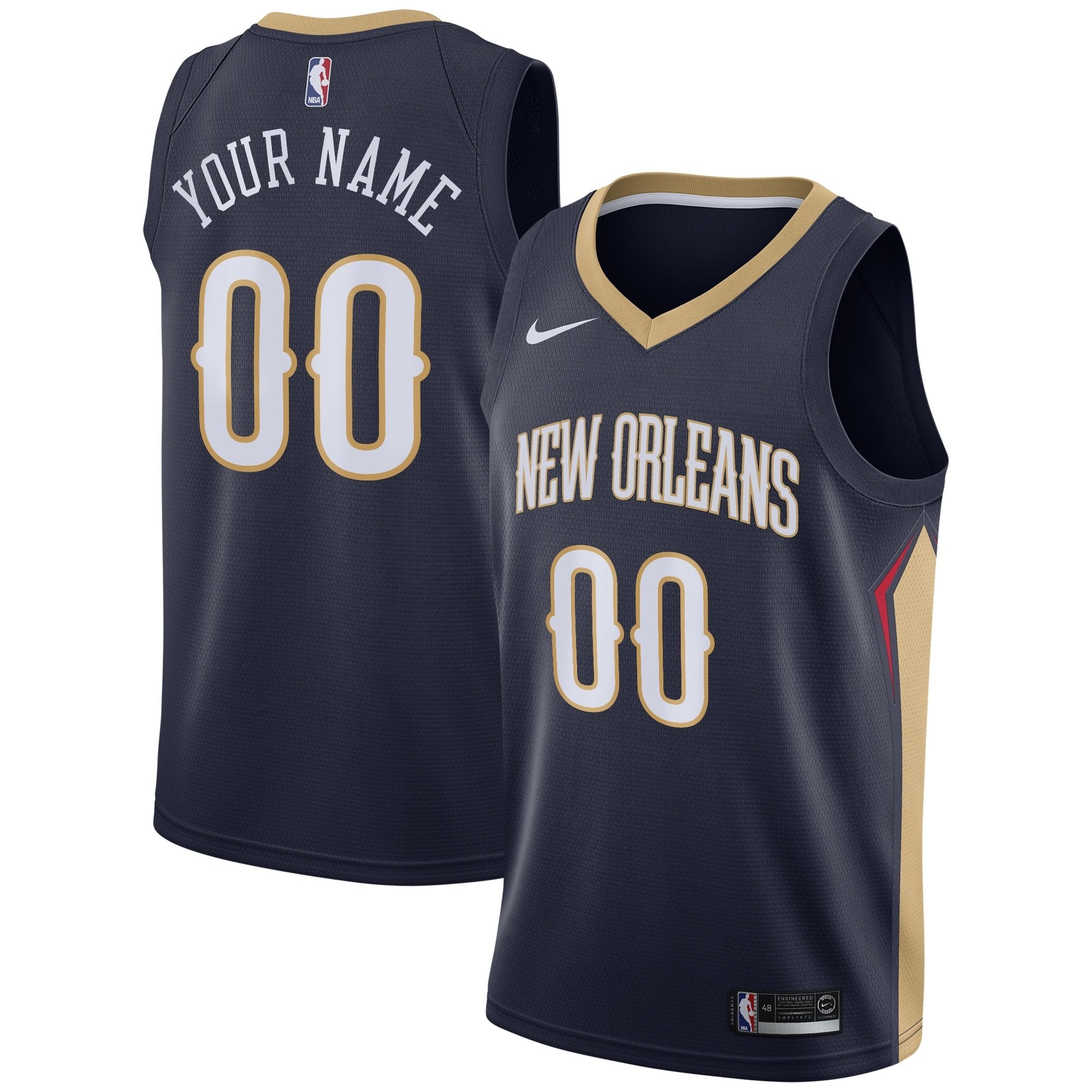 New Orleans Pelicans Icon Swingman Custom Youth Jersey Multicolor S-3XL