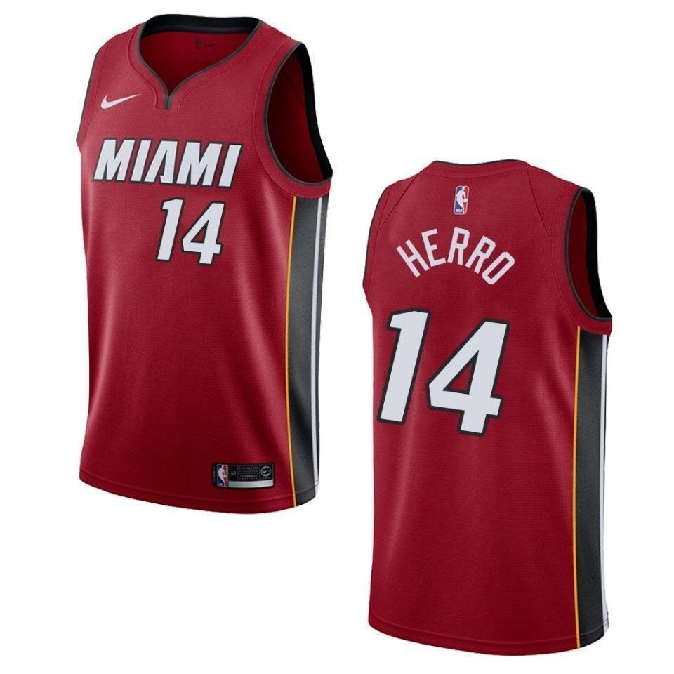 Men's Miami Heat Tyler Herro 14 Statement Swingman Jersey Red