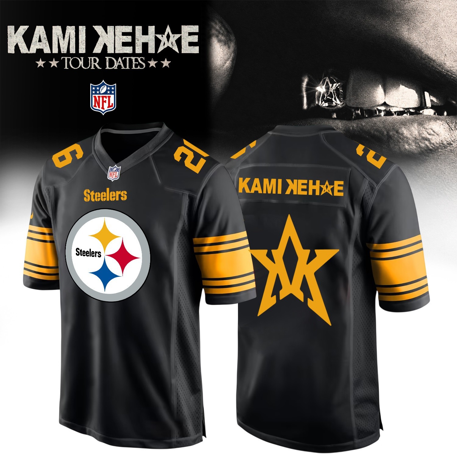 Musemora - Unisex Pittsburgh Steelers Jersey - Game Day Football