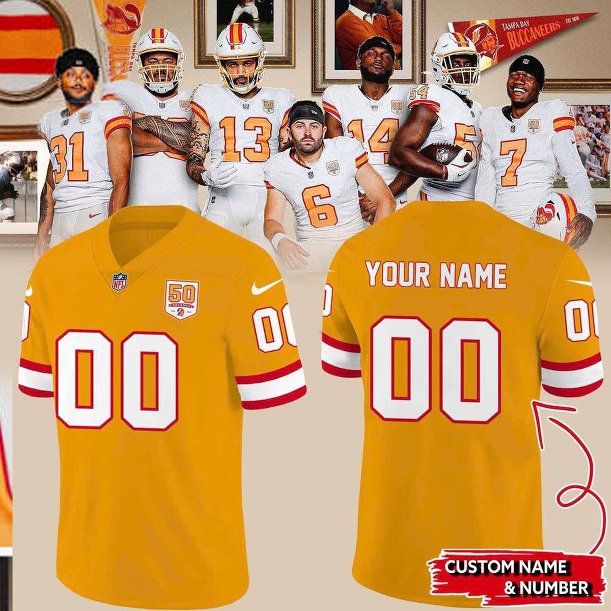 Musemora - Unisex Tampa Bay Buccaneers Jersey - Game Day
